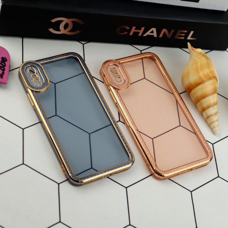 قاب محافظ لنزدار الکترو نگین دار iPhone X/XS