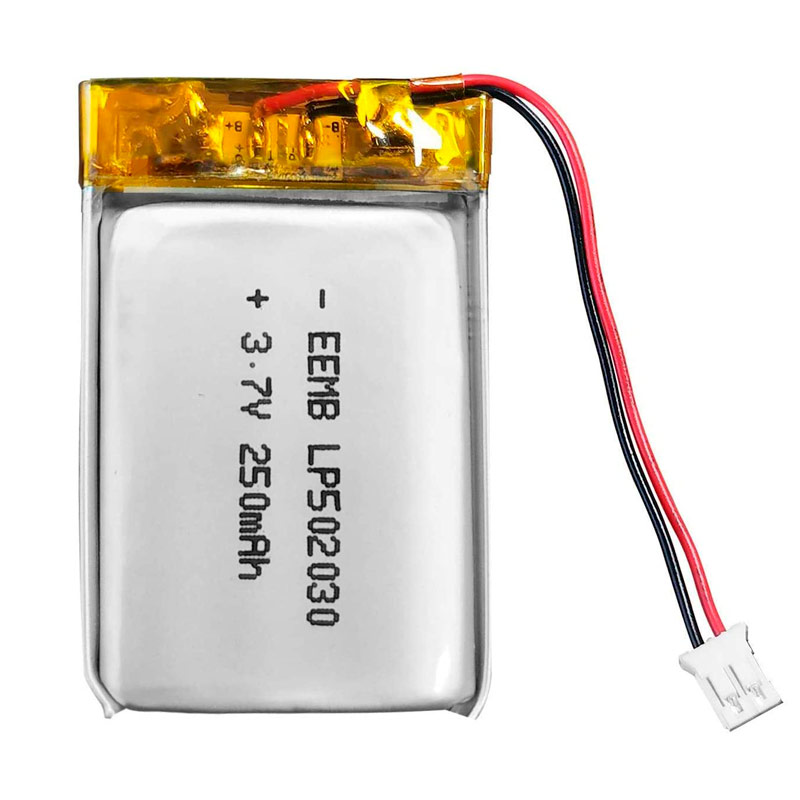 باتری لیتیوم ۲۵۰mAh 32*20.5*5.3mm 502030