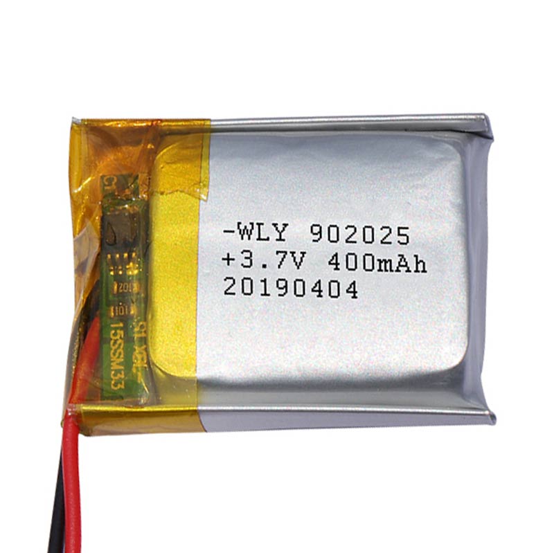 باتری لیتیوم ۴۰۰mAh 27*20*9mm 902025