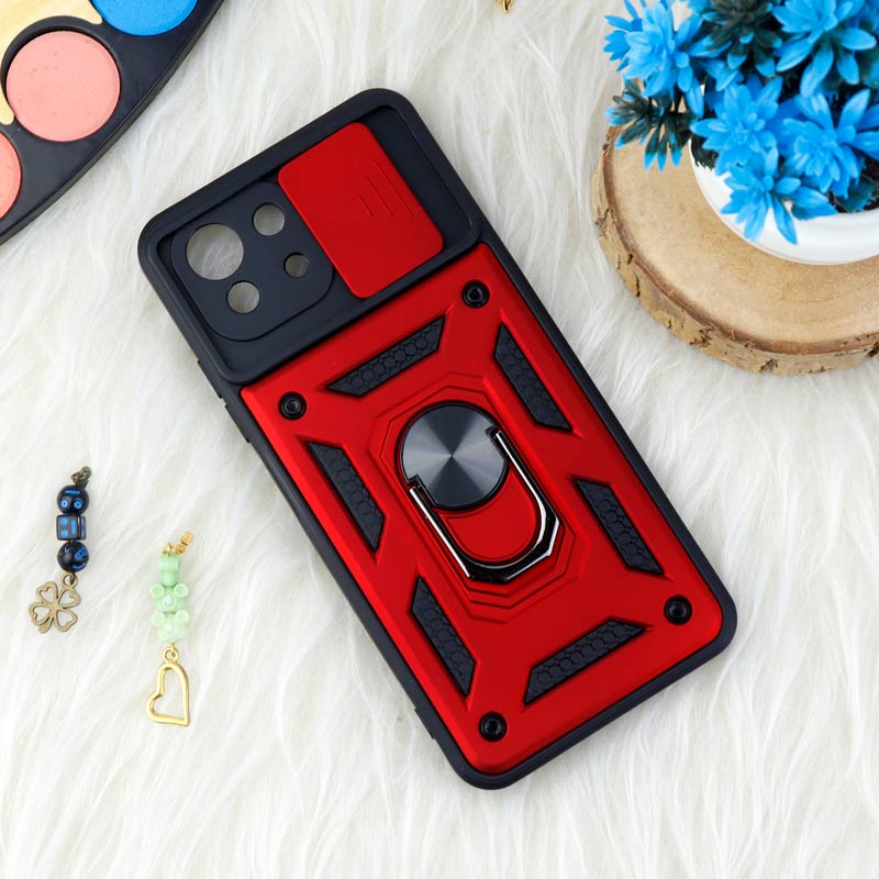 قاب ضد ضربه محافظ لنزدار کشویی هولدر دار بتمن Xiaomi Mi 11 Lite