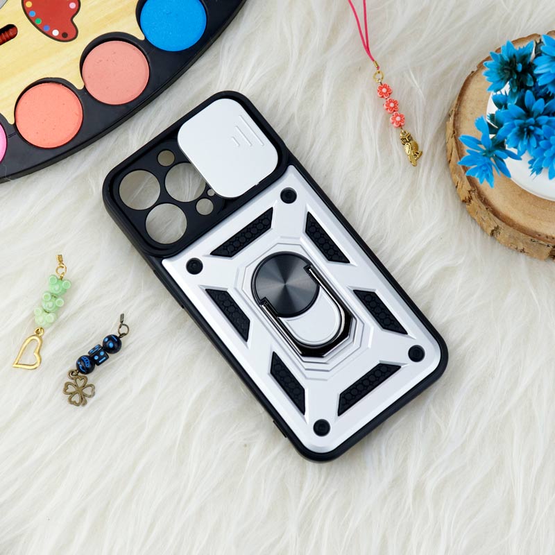 قاب ضد ضربه محافظ لنزدار کشویی هولدر دار بتمن iPhone 13 Pro