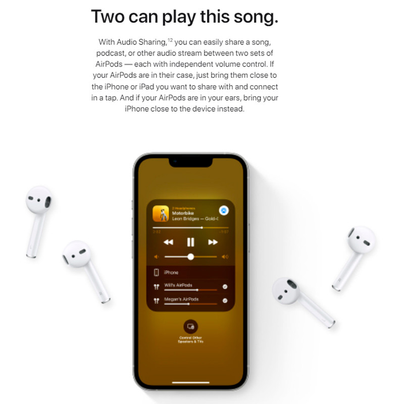 هندزفری بلوتوث دو تایی Apple AirPods 2