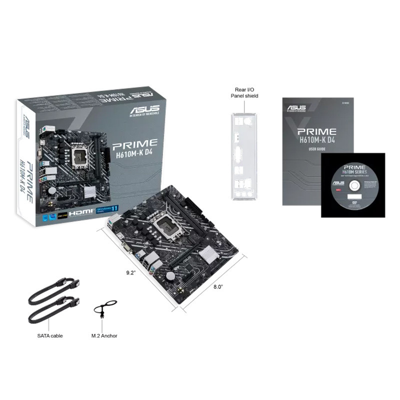 مادربرد ایسوس Prime H610M-K D4 DDR4
