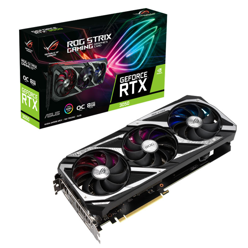 کارت گرافیک Asus ROG Strix GeForce RTX3050 OC 8GB GDDR6 128Bit