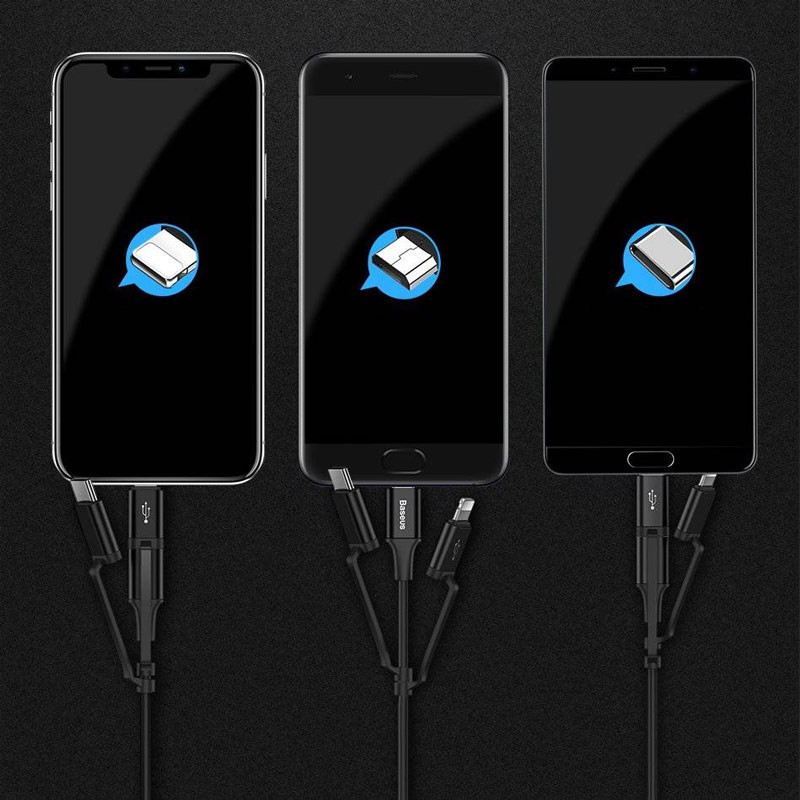 کابل 3 سر Baseus CA3IN1-ZY 2A 1.2m