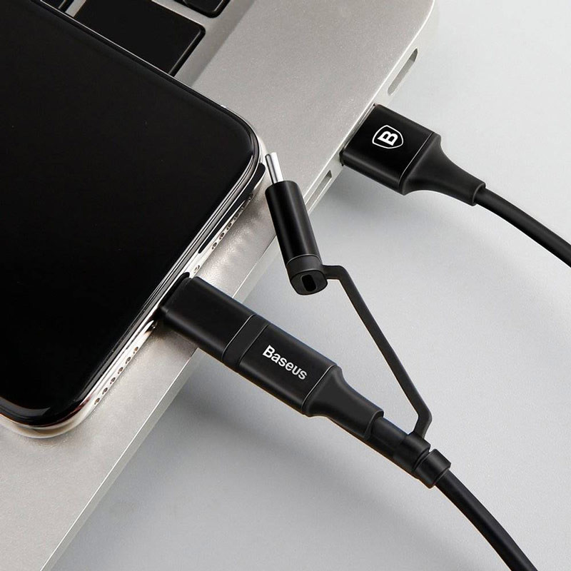 کابل 3 سر Baseus CA3IN1-ZY 2A 1.2m