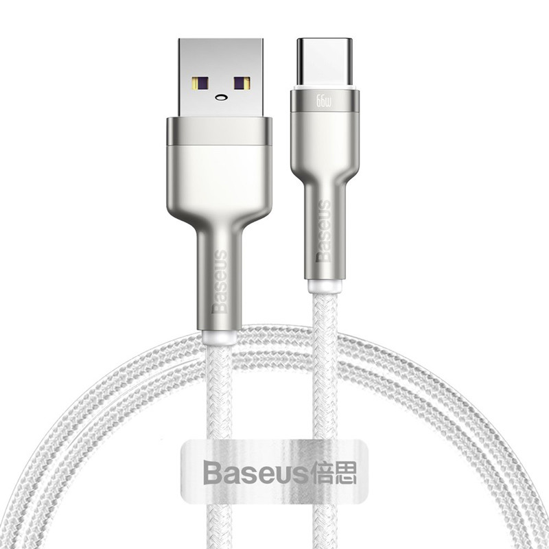 کابل تایپ سی فست شارژ Baseus Cafule Series Metal CAKF00010 66W 6A 1m