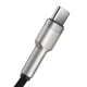 کابل تایپ سی فست شارژ 66 وات باسئوس Cafule Series Metal CAKF00010 طول 1 متر