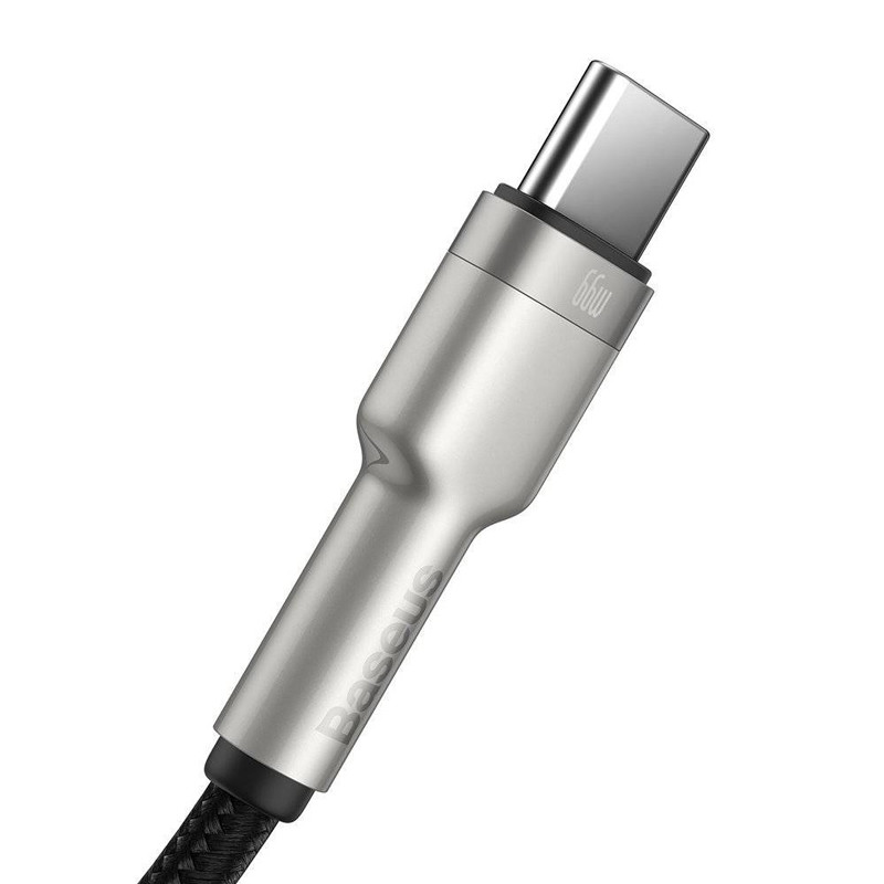 کابل تایپ سی فست شارژ Baseus Cafule Series Metal CAKF00010 66W 6A 1m