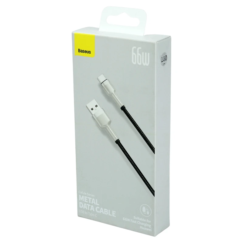 کابل تایپ سی فست شارژ 66 وات باسئوس Cafule Series Metal CAKF00010 طول 1 متر