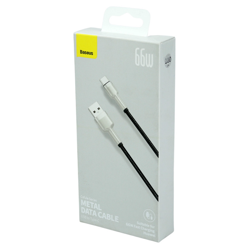 کابل تایپ سی فست شارژ Baseus Cafule Series Metal CAKF00010 66W 6A 1m