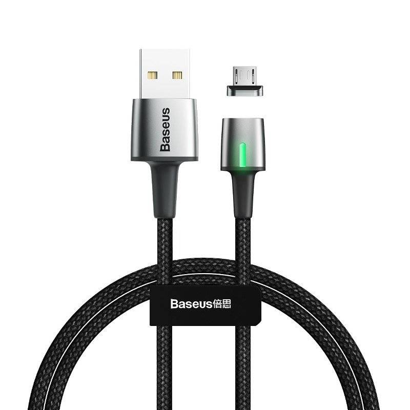 کابل مگنتی میکرو یو اس بی Baseus Zinc Magnetic CAMXC-B 1.5A 2m