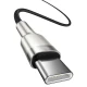 کابل دو سر تایپ سی 100 وات باسئوس Cafule Series Metal CATJK-C طول 1 متر