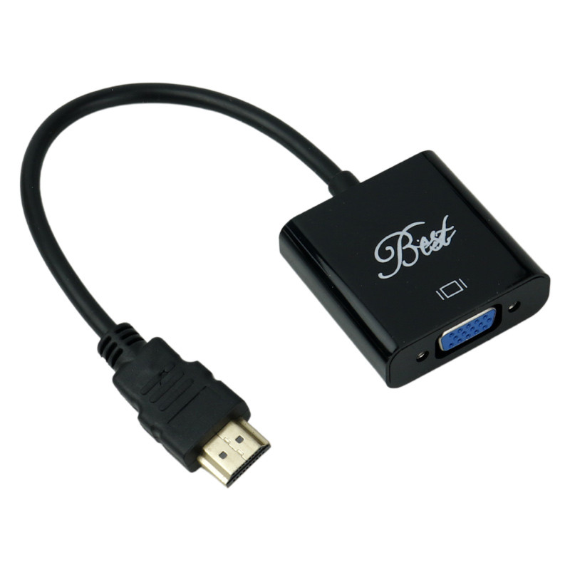 تبدیل Best HDMI To VGA + کابل صدا و کابل Micro USB