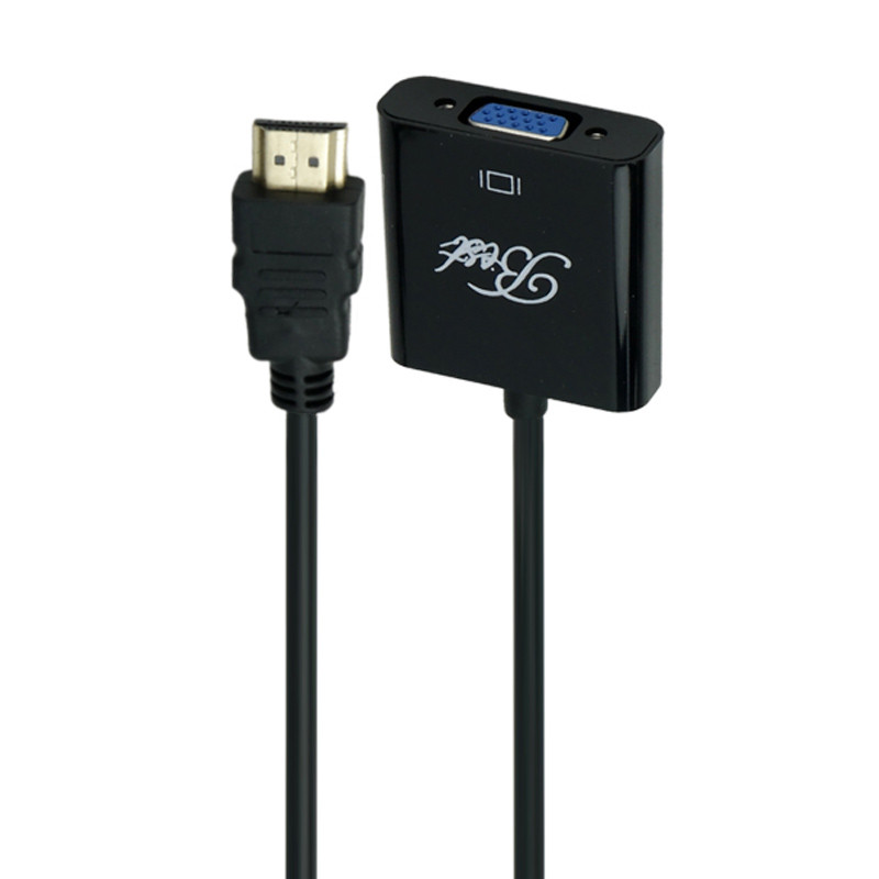 تبدیل Best HDMI To VGA + کابل صدا و کابل Micro USB