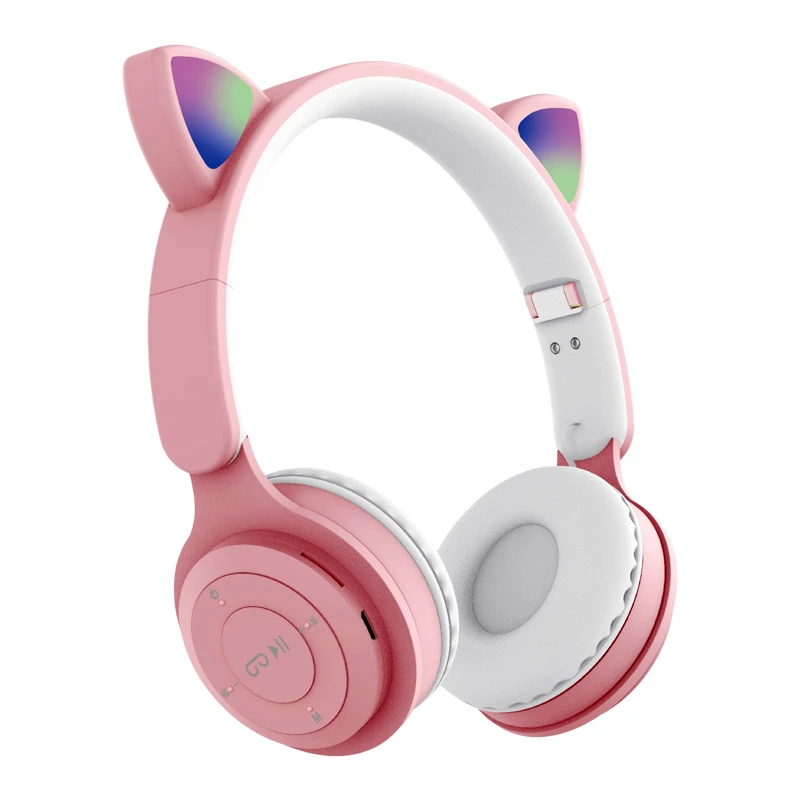 هدفون بلوتوثی رم خور Cat Ear ST72M