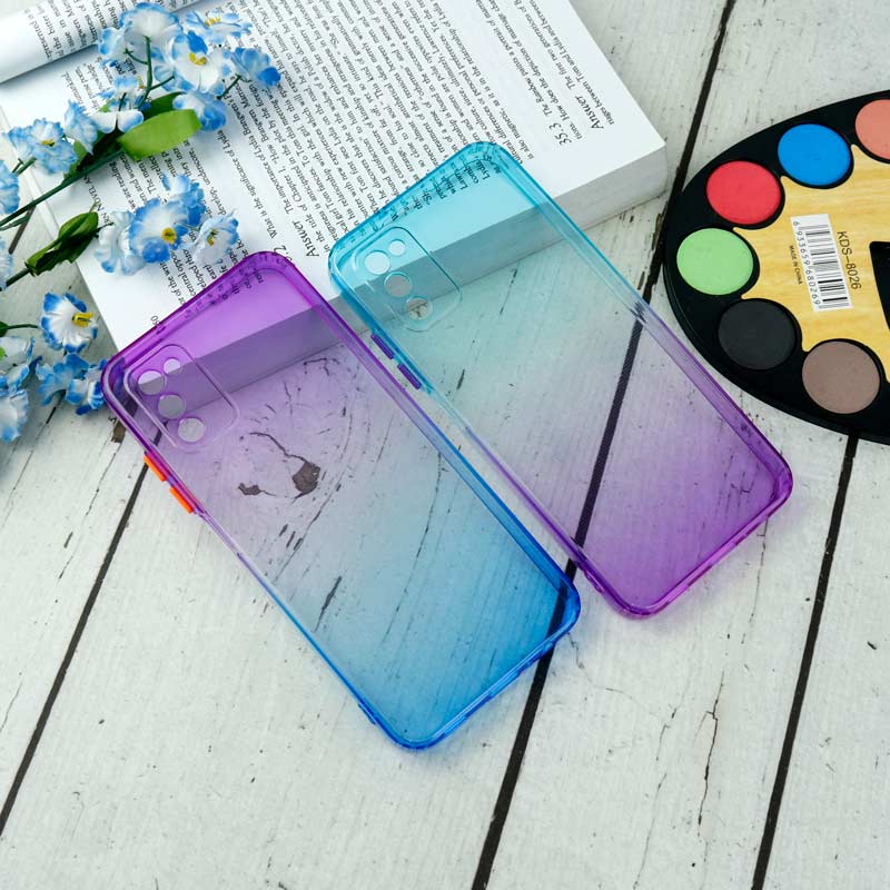 قاب آبرنگی دور رنگی محافظ لنزدار Samsung Galaxy A03s