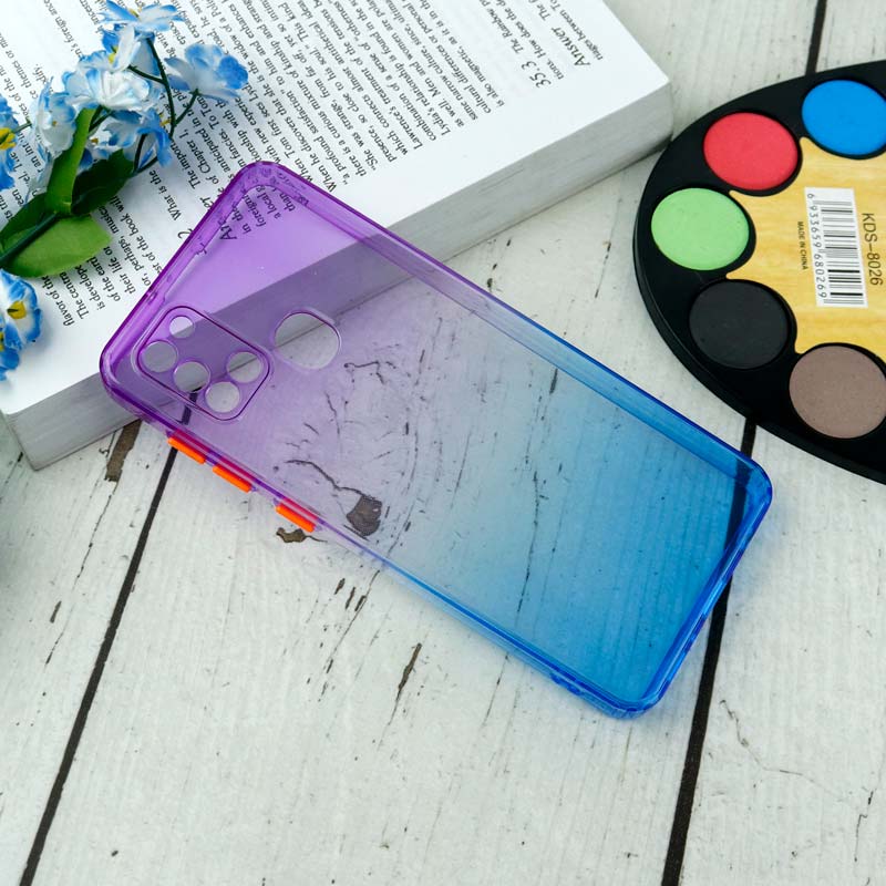 قاب آبرنگی دور رنگی محافظ لنزدار Samsung Galaxy A21s