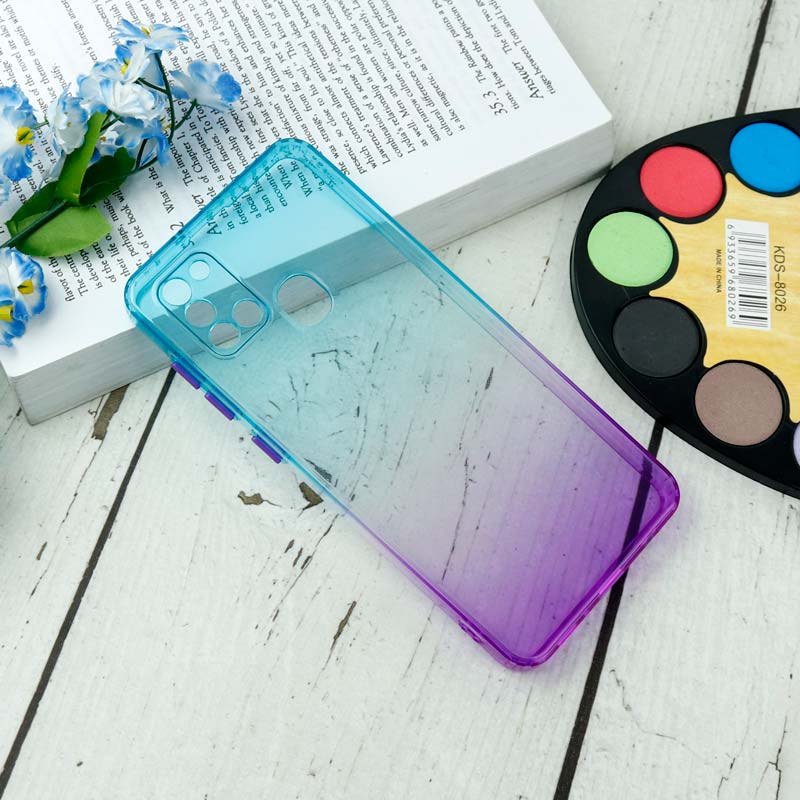 قاب آبرنگی دور رنگی محافظ لنزدار Samsung Galaxy A21s