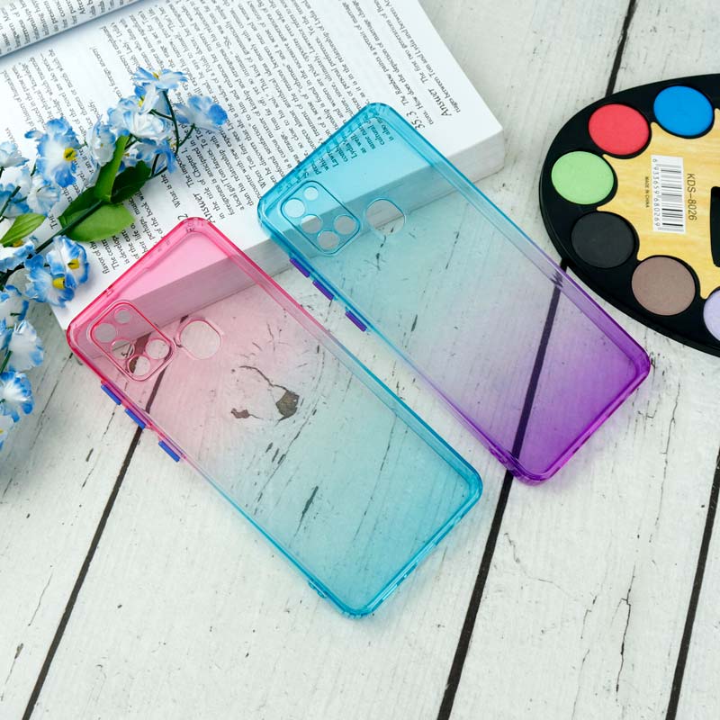 قاب آبرنگی دور رنگی محافظ لنزدار Samsung Galaxy A21s