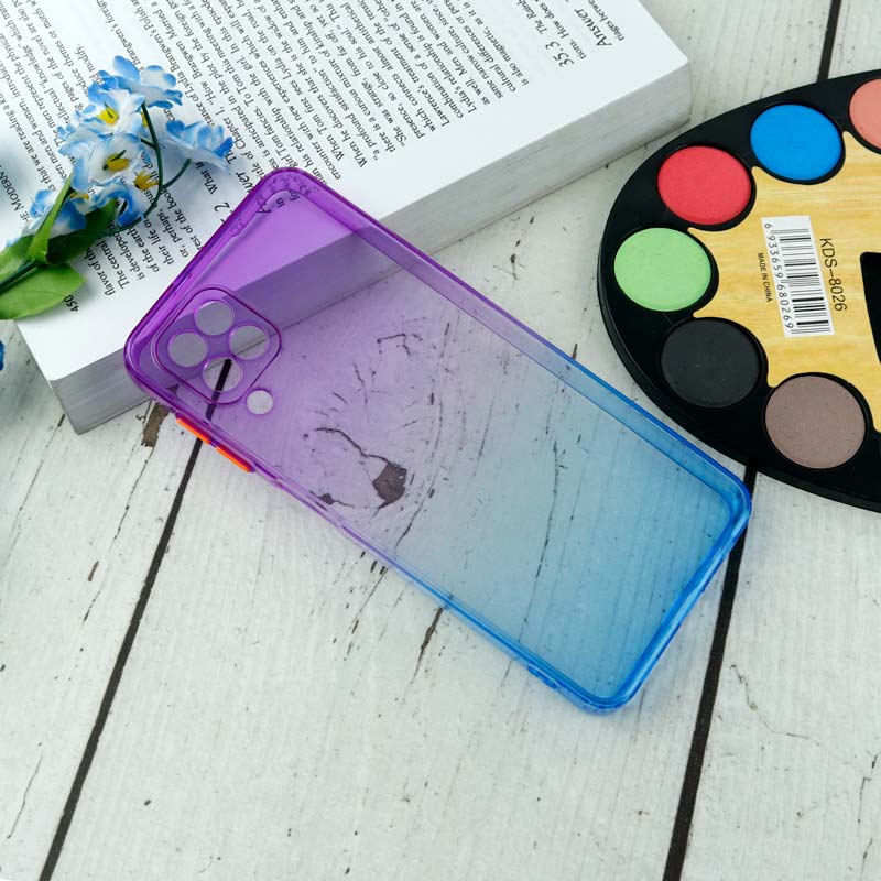 قاب آبرنگی دور رنگی محافظ لنزدار Samsung Galaxy A22 4G