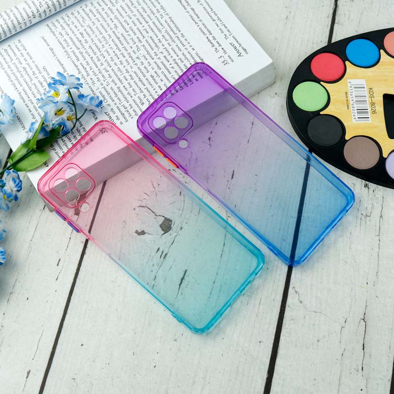 قاب آبرنگی دور رنگی محافظ لنزدار Samsung Galaxy A22 4G