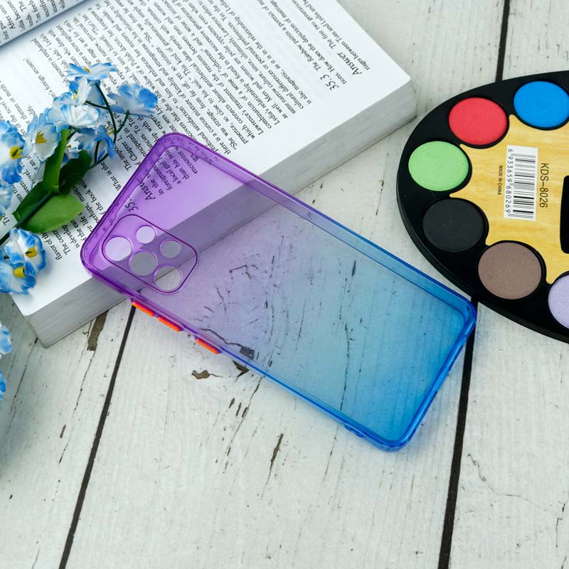 قاب آبرنگی دور رنگی محافظ لنزدار Samsung Galaxy A32 4G