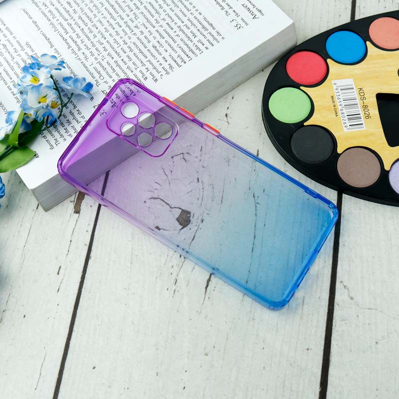 قاب آبرنگی دور رنگی محافظ لنزدار Samsung Galaxy A52 / A52s