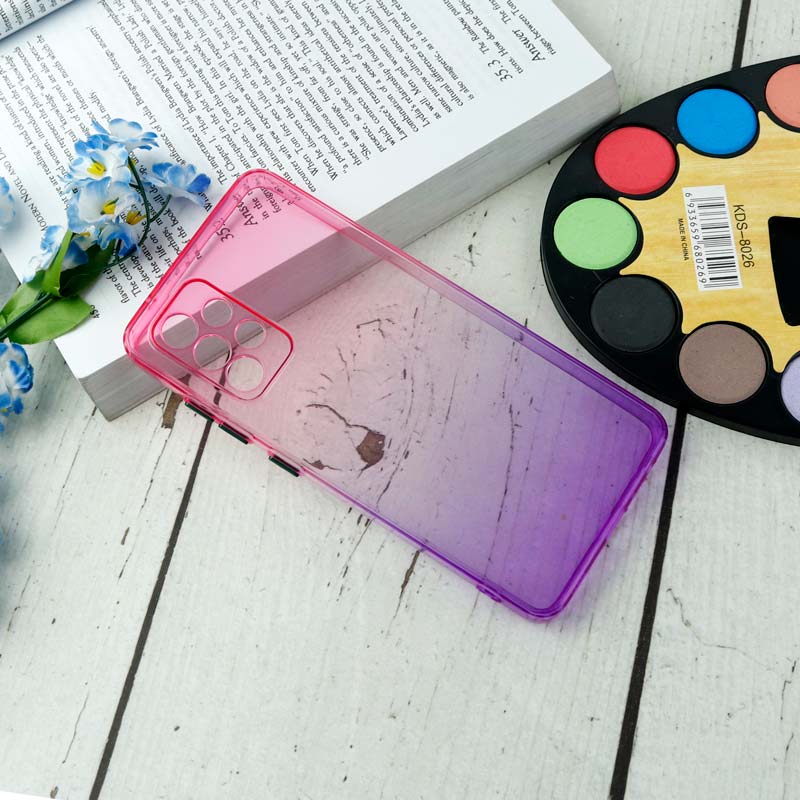 قاب آبرنگی دور رنگی محافظ لنزدار Samsung Galaxy A52 / A52s