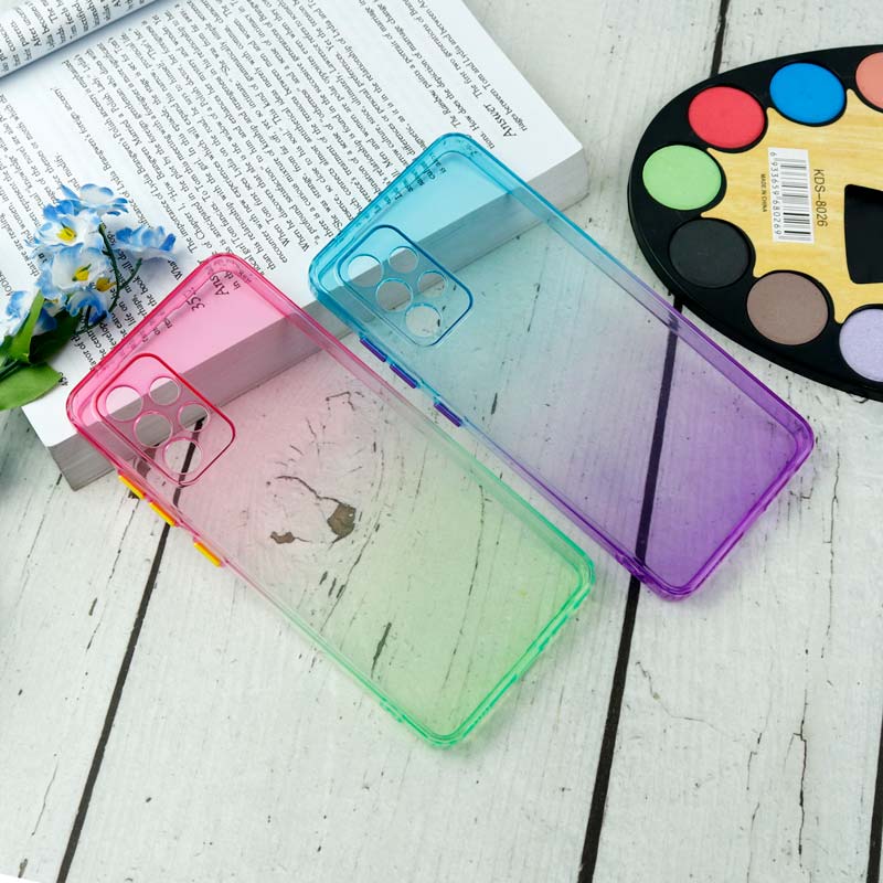 قاب آبرنگی دور رنگی محافظ لنزدار Samsung Galaxy A52 / A52s