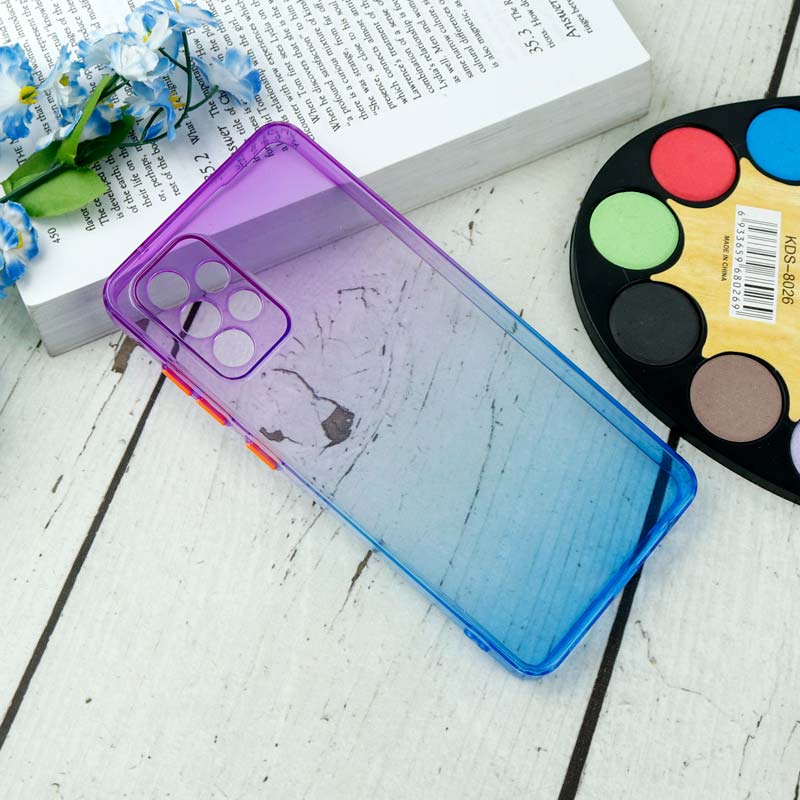 قاب آبرنگی دور رنگی محافظ لنزدار Samsung Galaxy A72