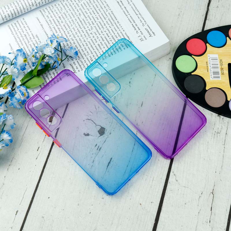 قاب آبرنگی دور رنگی محافظ لنزدار Samsung Galaxy S21 FE 5G