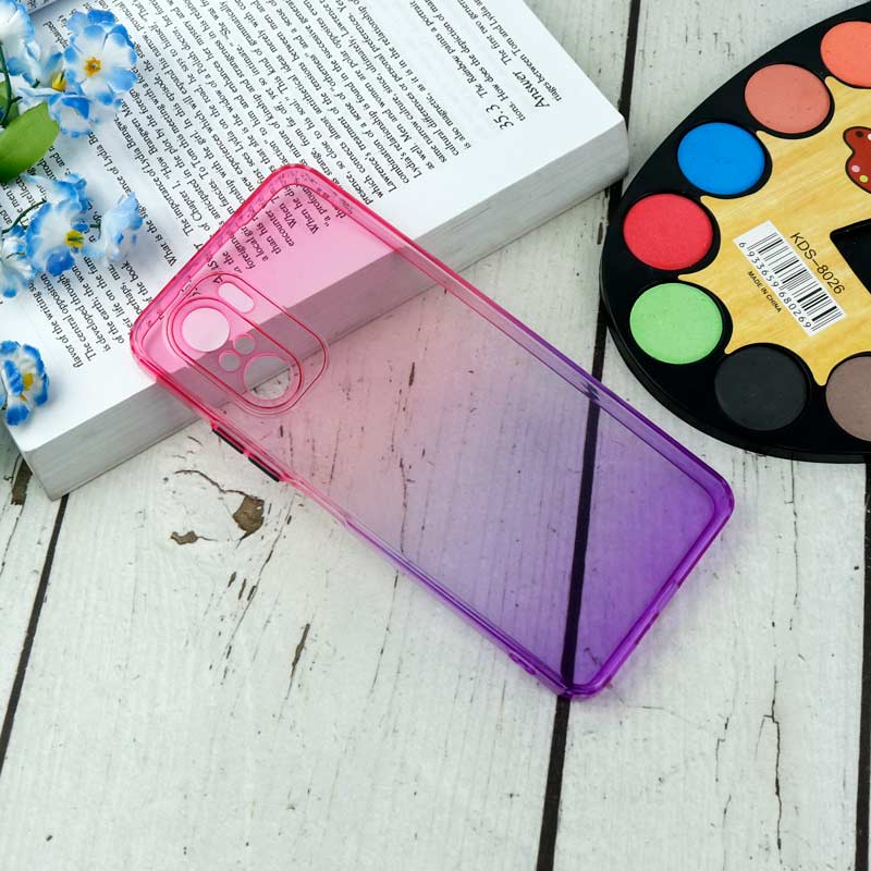 قاب آبرنگی دور رنگی محافظ لنزدار Xiaomi Poco F3