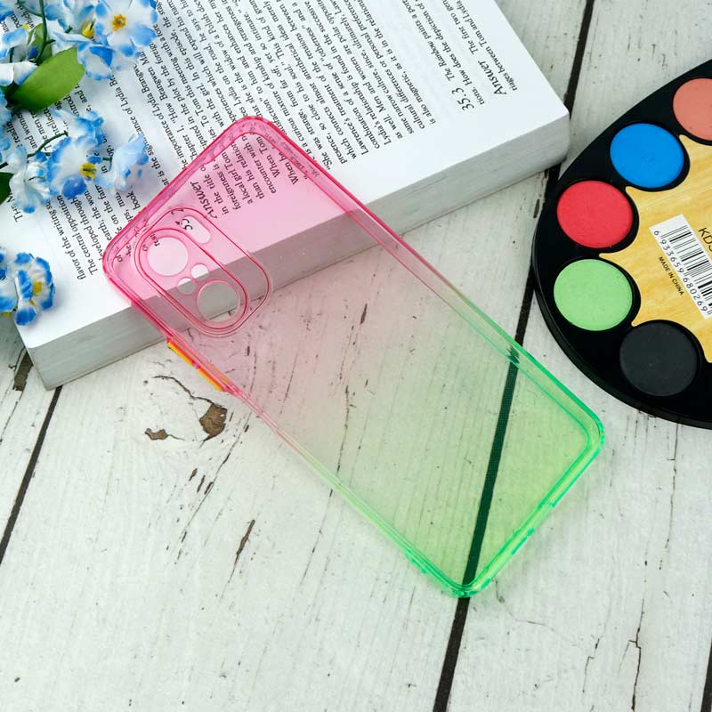 قاب آبرنگی دور رنگی محافظ لنزدار Xiaomi Poco F3