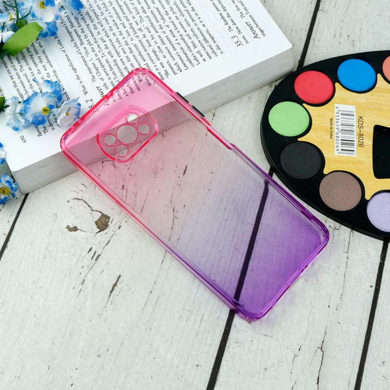 قاب آبرنگی دور رنگی محافظ لنزدار Xiaomi Poco X3