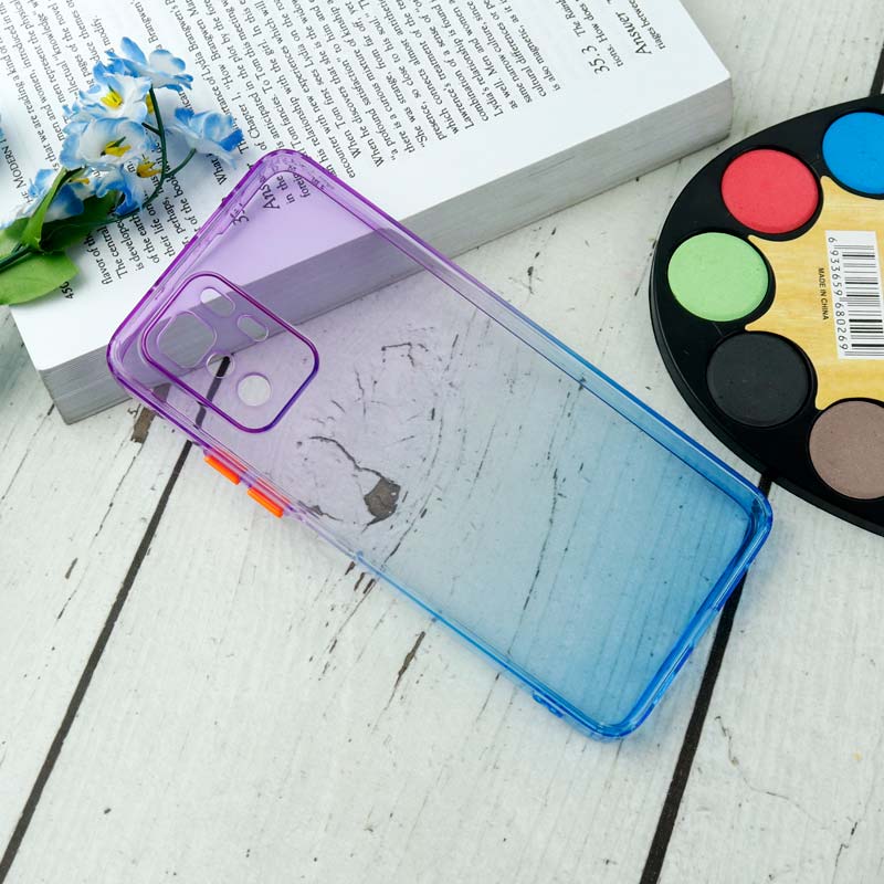 قاب آبرنگی دور رنگی محافظ لنزدار Xiaomi Redmi Poco X3 GT