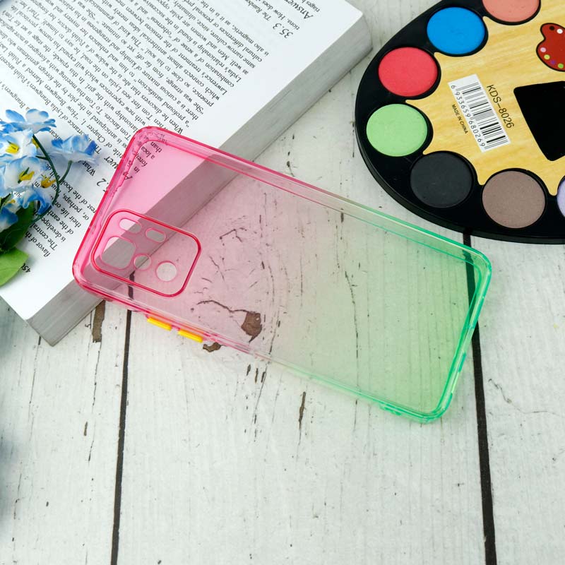 قاب آبرنگی دور رنگی محافظ لنزدار Xiaomi Redmi Poco X3 GT