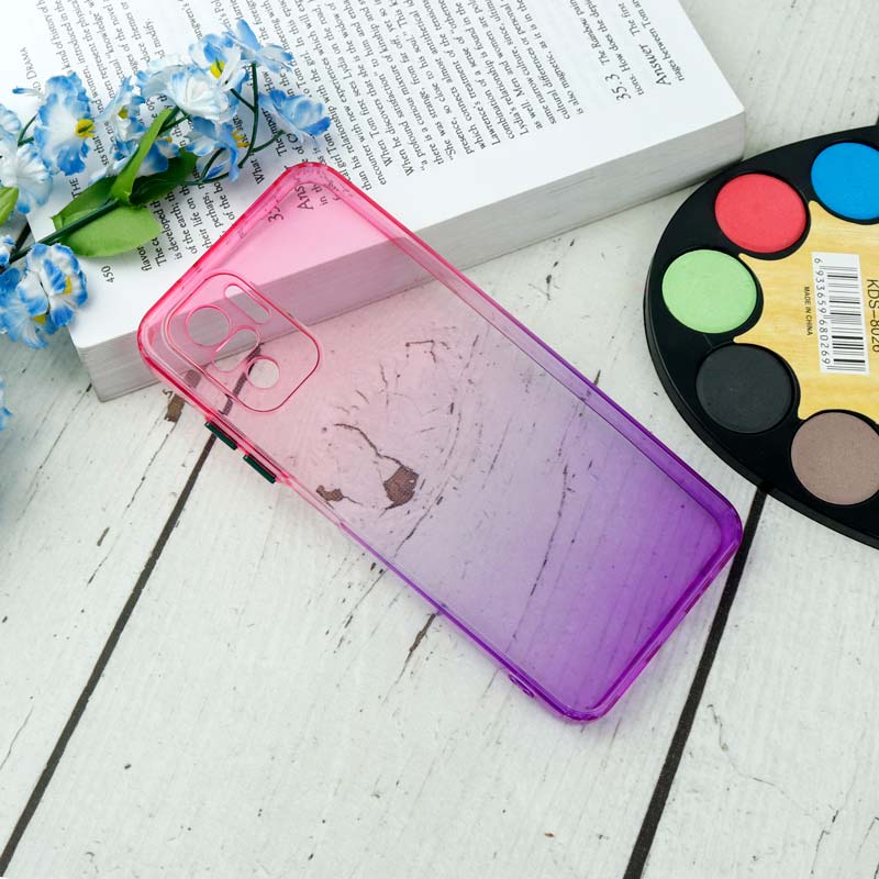 قاب آبرنگی دور رنگی محافظ لنزدار Xiaomi Redmi Note 10 4G