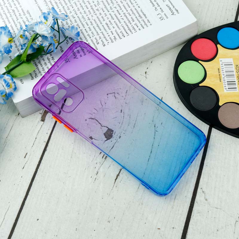 قاب آبرنگی دور رنگی محافظ لنزدار Xiaomi Redmi Note 10 4G