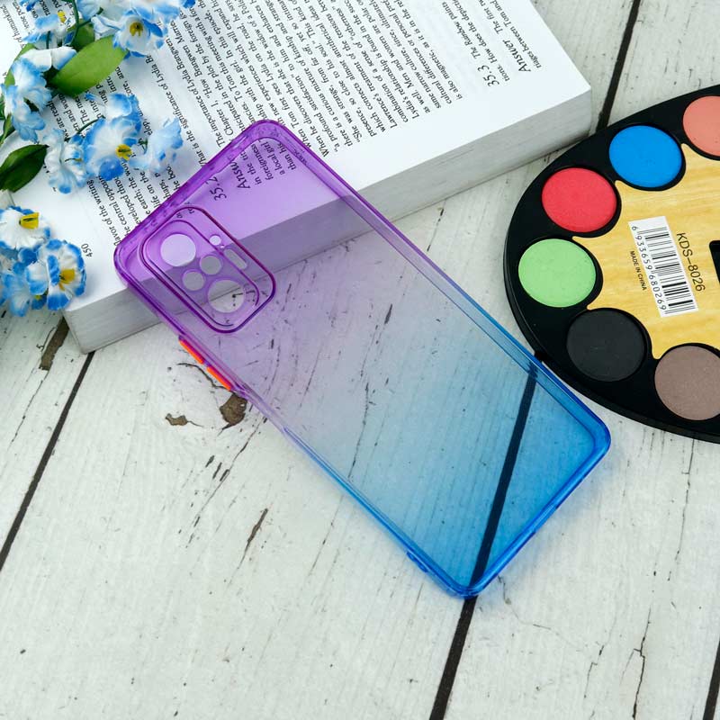 قاب آبرنگی دور رنگی محافظ لنزدار Xiaomi Redmi Note 10 Pro