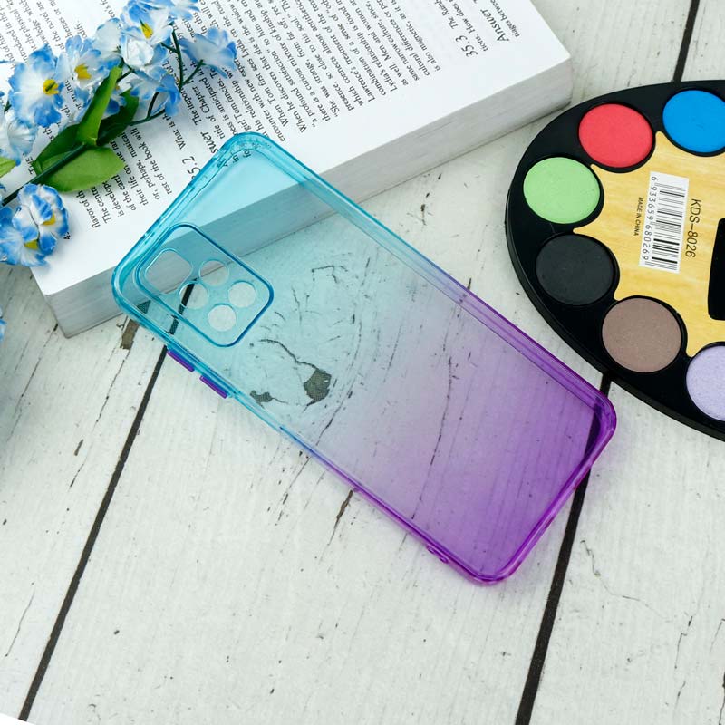 قاب آبرنگی دور رنگی محافظ لنزدار Xiaomi Redmi Note 11