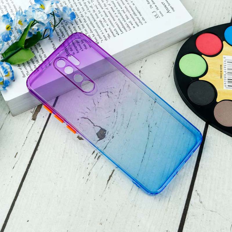 قاب آبرنگی دور رنگی محافظ لنزدار Xiaomi Redmi Note 8 Pro