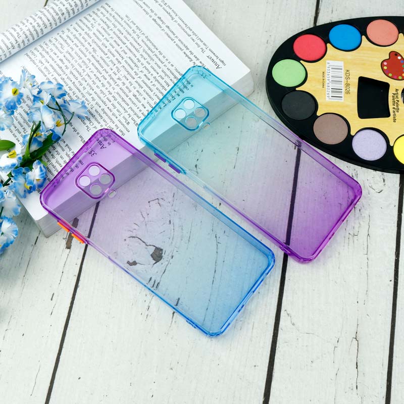 قاب آبرنگی دور رنگی محافظ لنزدار Xiaomi Redmi Note 9s