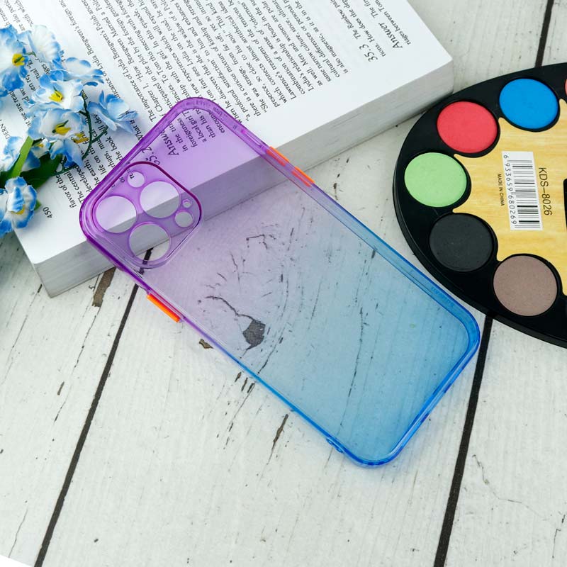 قاب آبرنگی دور رنگی محافظ لنزدار iPhone 13 Pro Max