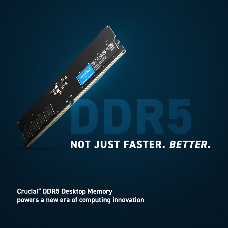 رم کامپیوتر Crucial DDR5 32GB 4800MHz CL40 Single