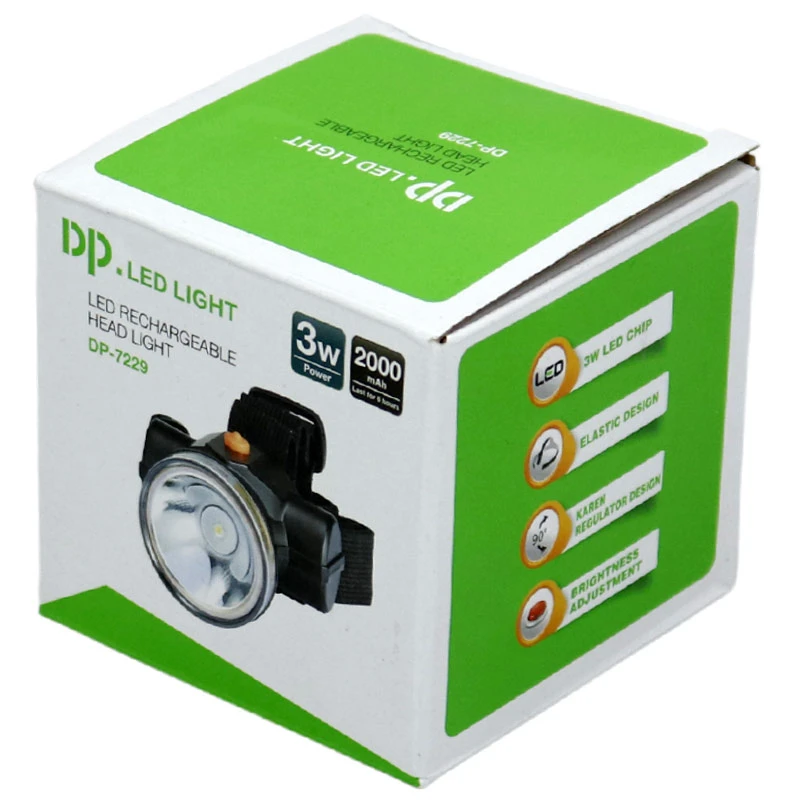 چراغ قوه پیشانی شارژی DP.LED Light DP-7229