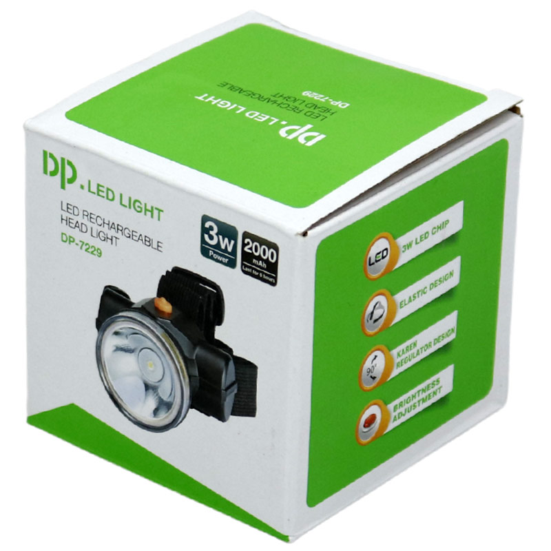 چراغ قوه پیشانی شارژی DP.LED Light DP-7229