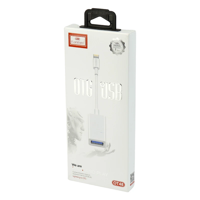 تبدیل OTG لایتنینگ به USB ارلدام OT48