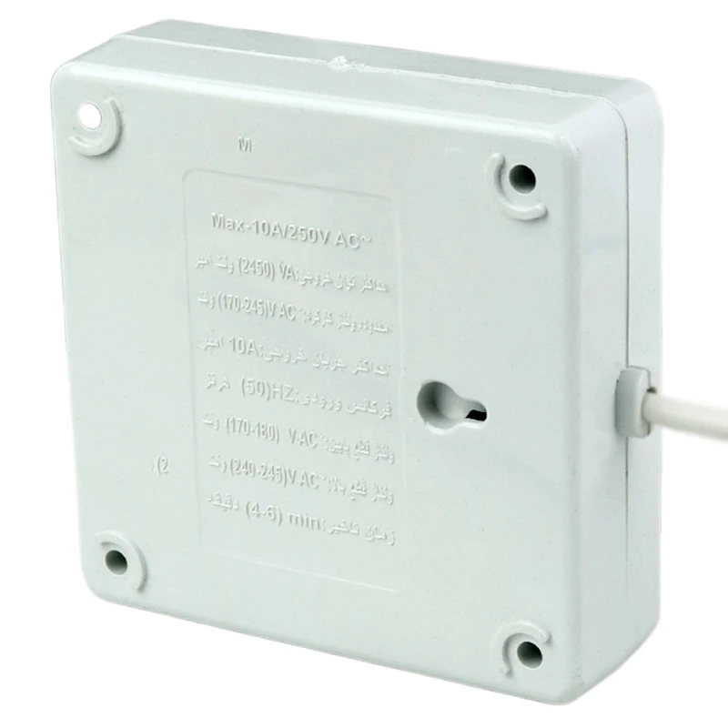 محافظ برق یخچال و فریزر 2 خانه الکتروفاز با کابل 3 متری Electrofaz 2002