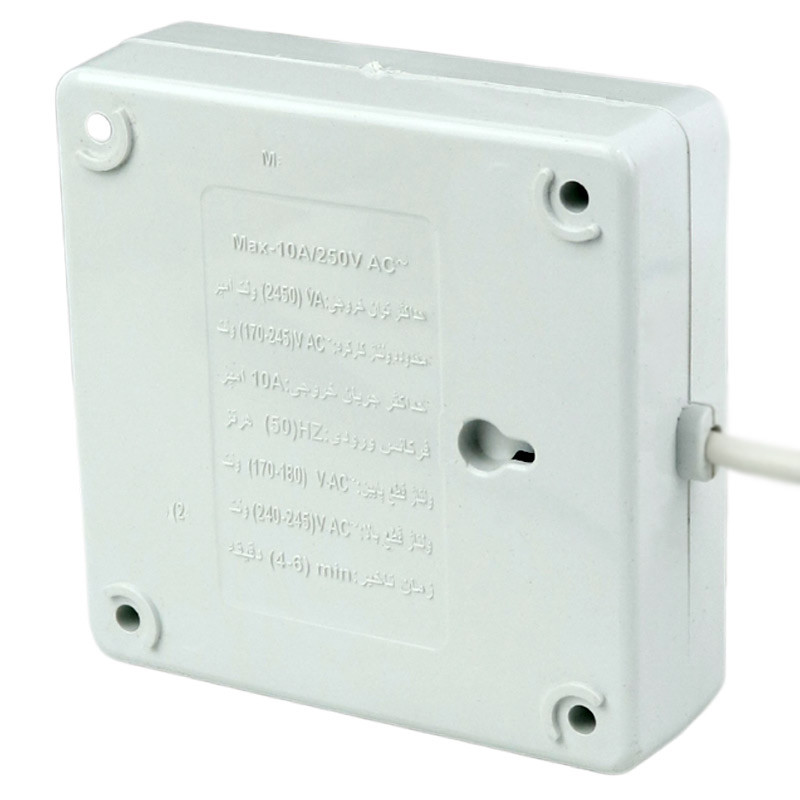 محافظ برق یخچال و فریزر 2 خانه الکتروفاز با کابل 3 متری Electrofaz 2002